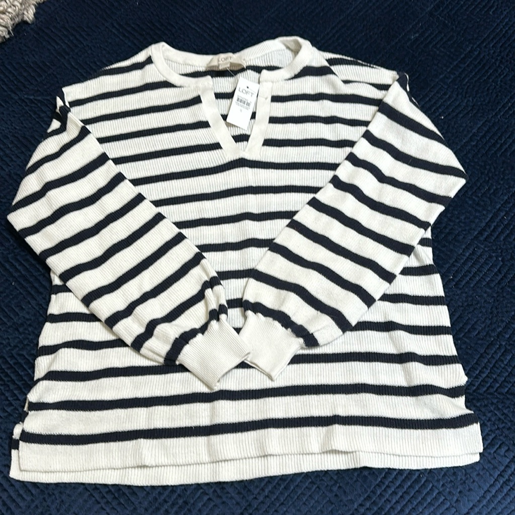 Loft Split Neck Sweater